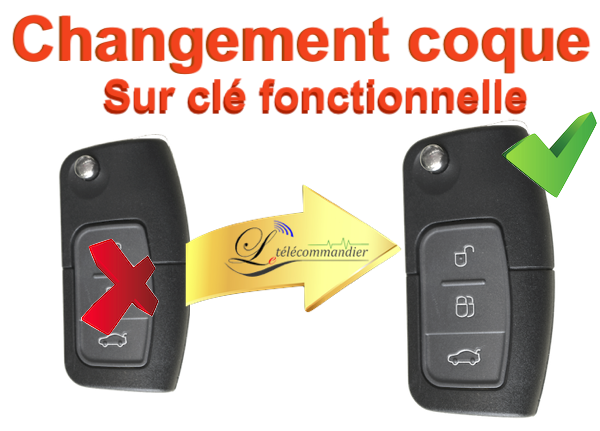 Changement Boîtier 3 boutons courbée-Transit-Ecosport-Cmax-Mondeo-Kuga-Ka-Focus-Galaxy-Fiesta-